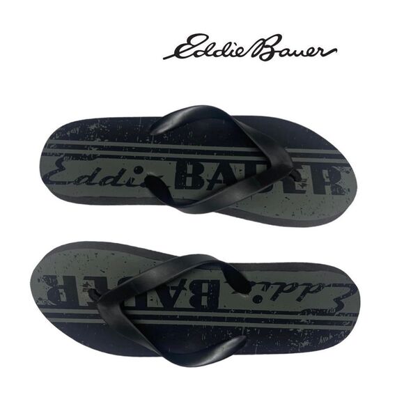 Eddie Bauer Men’s EB Logo Flip-Flops - Picture 1 of 5